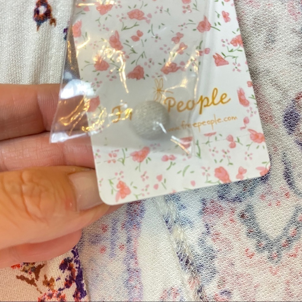 Free People All Dolled Up Paisley Mock‎ Neck Dress - Picture 14 of 14